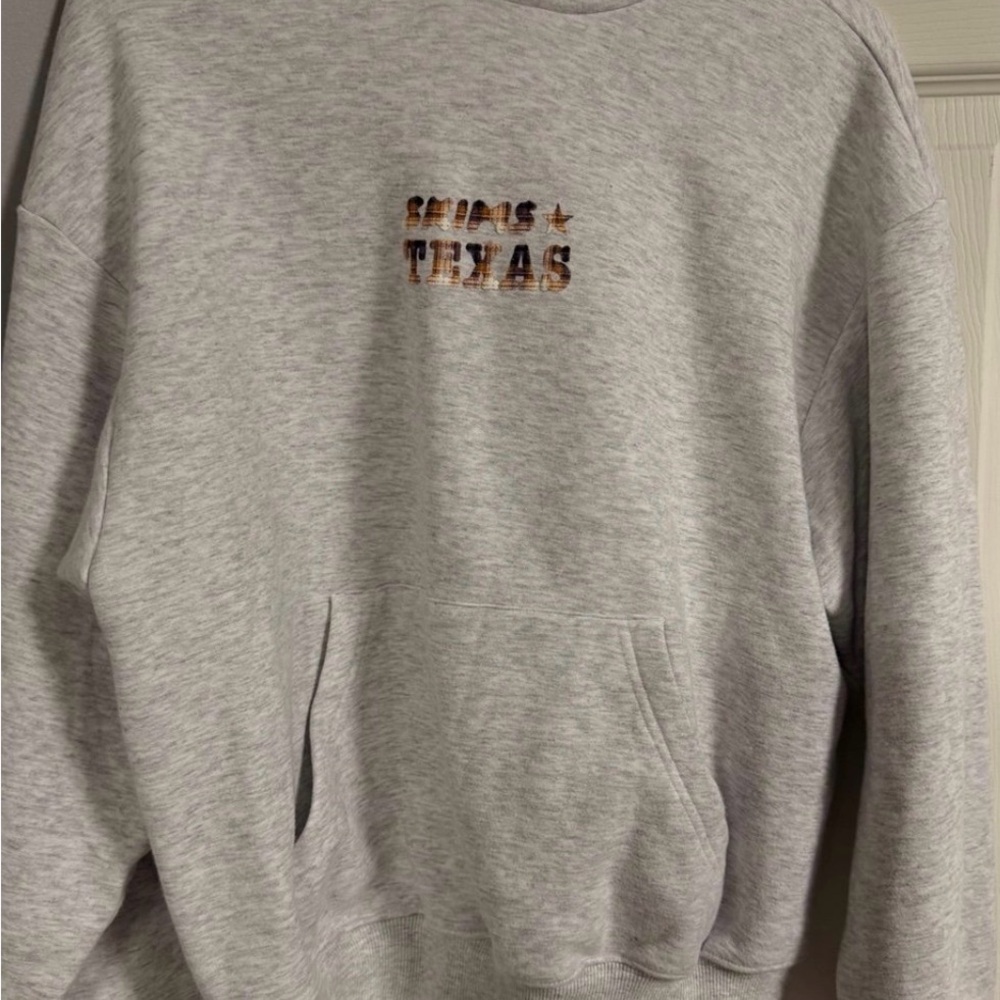 SKIMS Light Heather Grey Texas Hoodie NWT